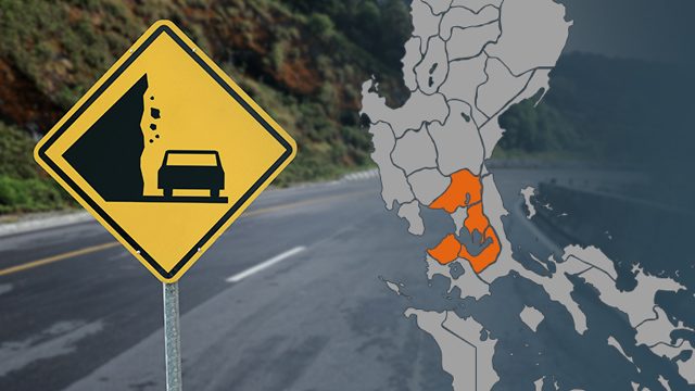 Cavite, Laguna, Bulacan, Rizal warned of landslides