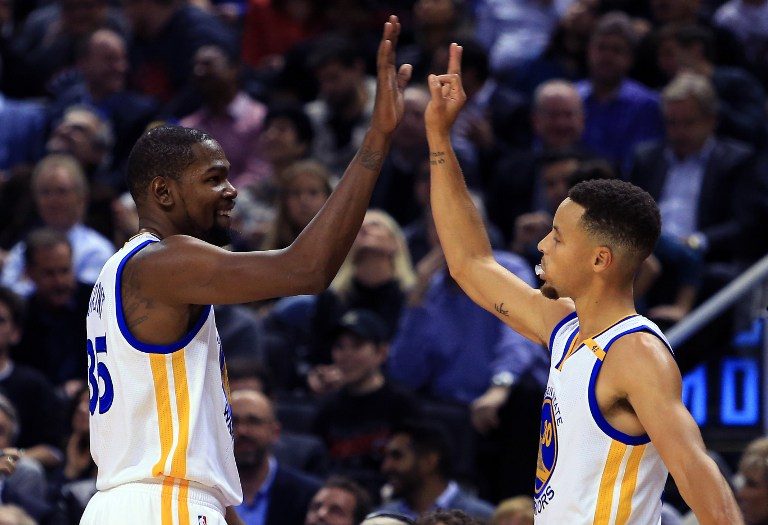 Warriors win seventh straight as Durant, Thompson star