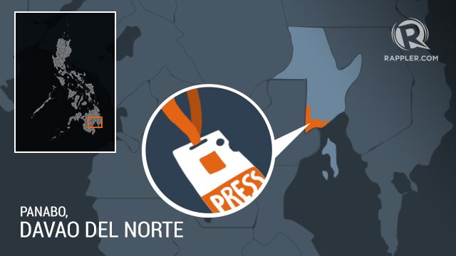 Journalist shot dead by riding-in-tandem gunmen in Davao del Norte town