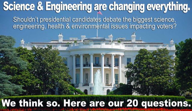 20 science questions for US presidential candidates