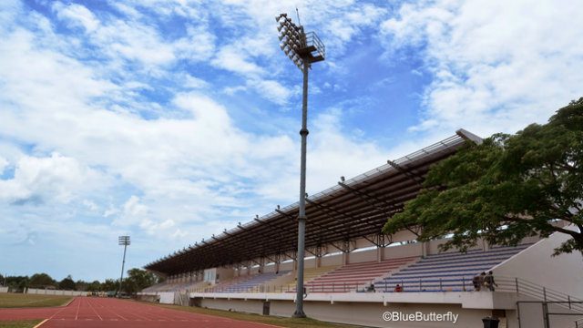 The Main Grandstand facing the track oval and the football field. Photo courtesy of Davao del Norte Provincial Government 