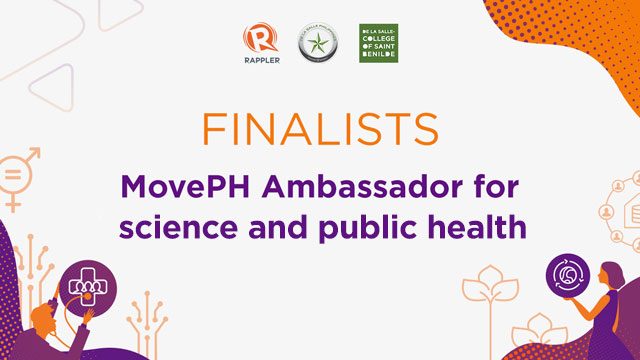 Meet the finalists for 2019 MovePH Ambassador for science and public health