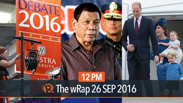 Wikileaks on Duterte, Clinton and Trump, William and Kate | 12PM wRap