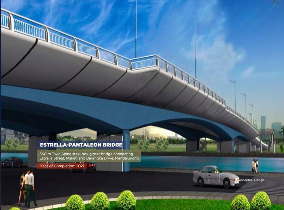 NEW BRIDGE. The Estrella-Pantaleon Bridge will be replaced by a 4-lane one. Image from Public Works Secretary Mark Villar's Facebook page 