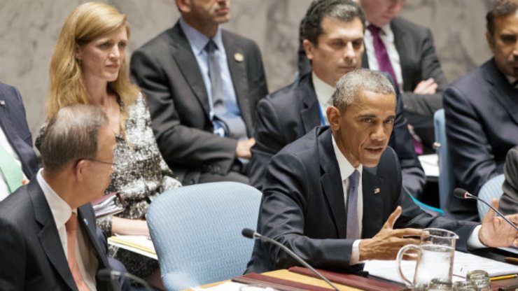 US President Barack Obama leads the Security Council Summit on Foreign Terrorist Fighters. UN Photo