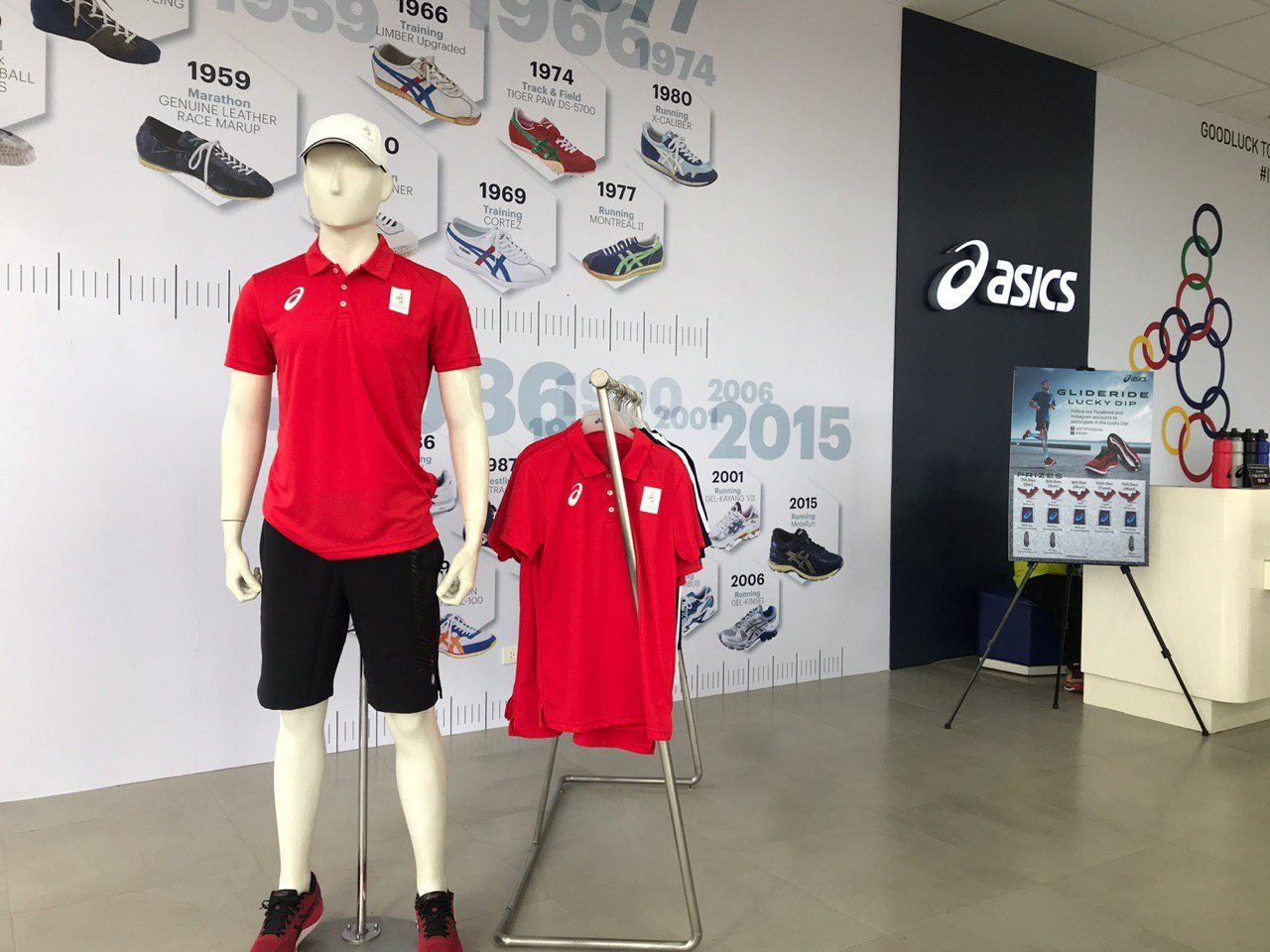 TOP OF THE LINE. The Asics polo shirt is the most expensive at P2,090. Photo by Beatrice Go/Rappler  