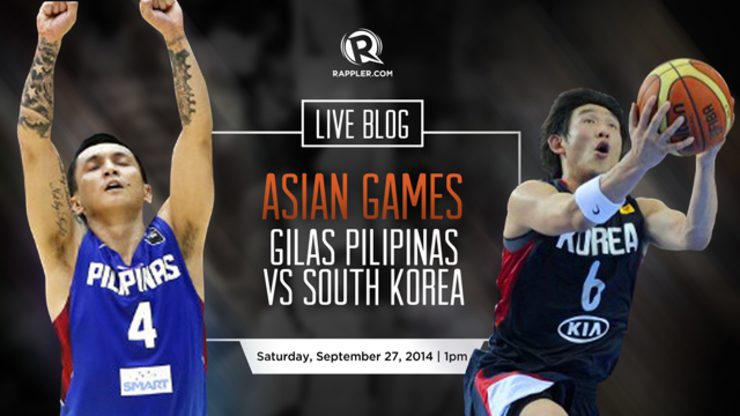 LIVE BLOG: Gilas Pilipinas vs South Korea