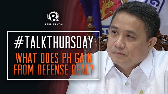 #TalkThursday: What does PH gain from defense deal?