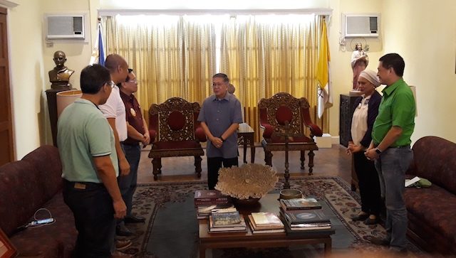 MEETING. Some of the opposition senatorial candidates in a closed door meeting with Archbishop Jose Romeo Lazo of the Archdiocese of Jaro, Iloilo in Iloilo City on Friday, January 11, 2019. Photo by Marchel P. Espina 