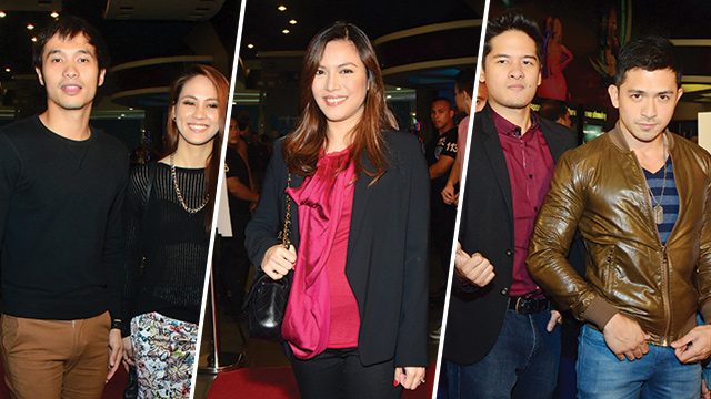 STARS OUT. Celebrities at the premiere of 'The Janitor.' All photos by Sany Chua 