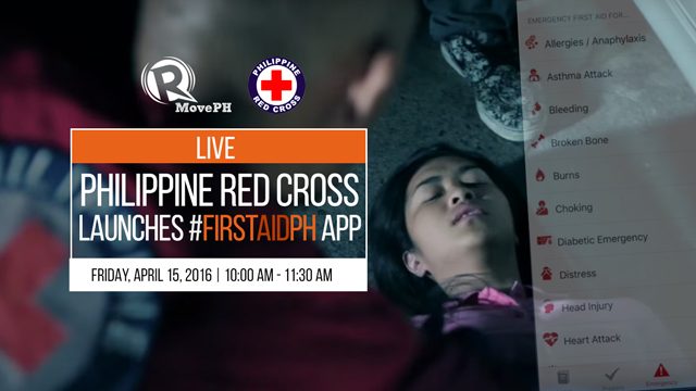 WATCH: Philippine Red Cross launches #FirstAidPH app