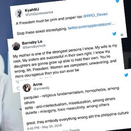 Women can’t stand threats? Netizens tell Duterte to ‘go back to the last century’