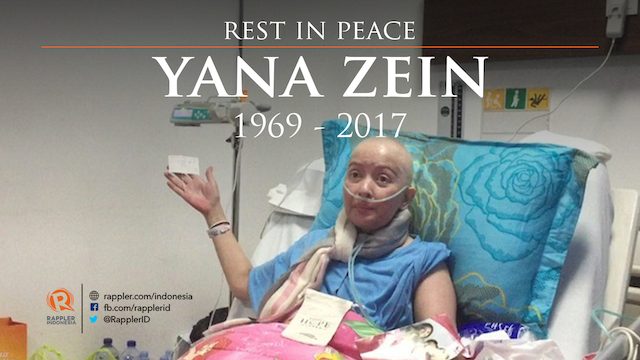 Aktris Yana Zein meninggal dunia