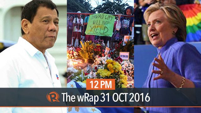 Davao bombing, Duterte on federalism, Clinton-Trump | 12PM wRap