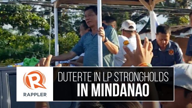 WATCH: Duterte in LP strongholds in Mindanao