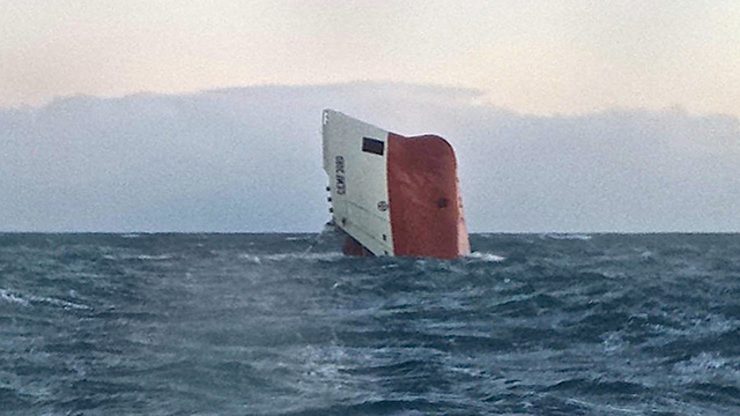 Filipino among missing from overturned ship off British coast