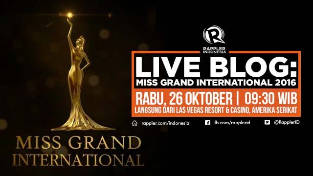 LIVE BLOG: ‘Miss Grand International 2016’