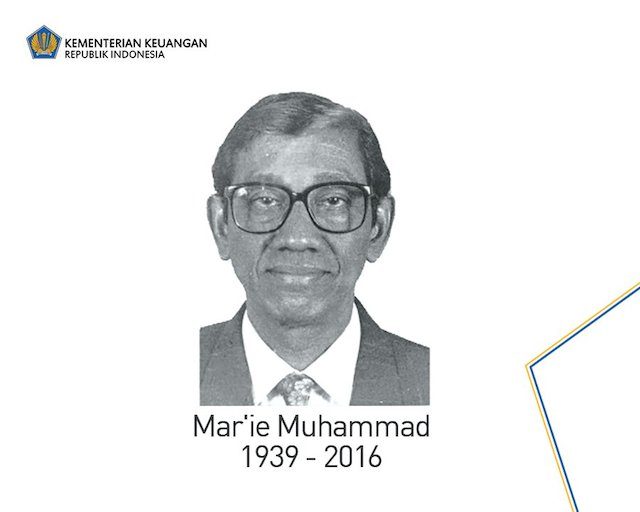 Mantan Menteri Keuangan RI Mar'ie Muhammad wafat. Foto dari Twitter/@KemenkeuRI 