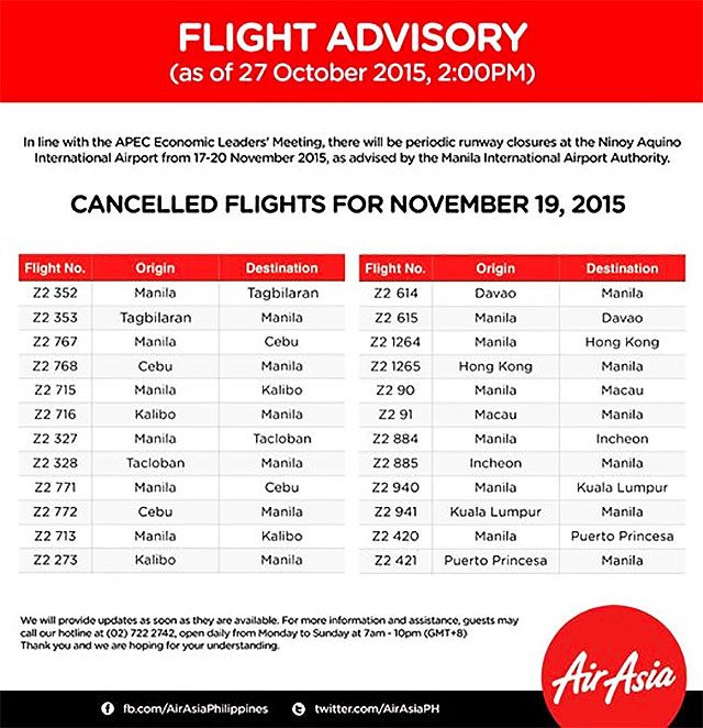 From AirAsia Philippines' Facebook page 