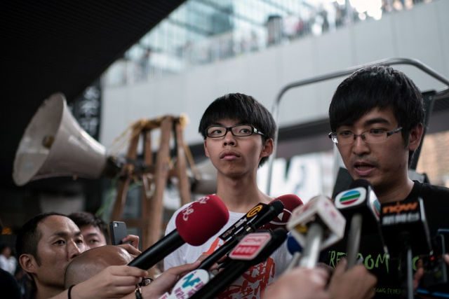 HK student leader banned from cleared protest site