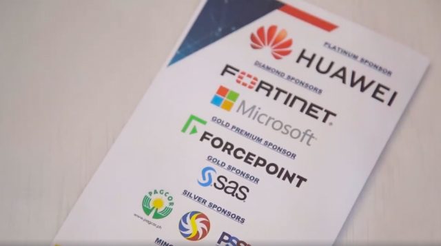PLATINUM. Huawei is named as the sole 'platinum sponsor' of the PNP summit. 