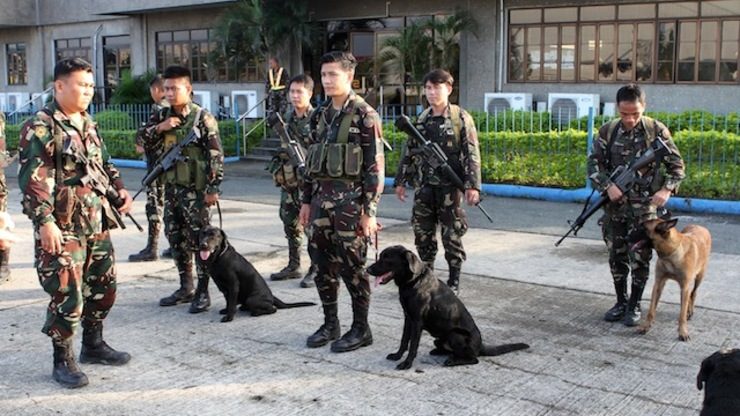 PH military deploys K9 tracker dogs to hunt terrorists
