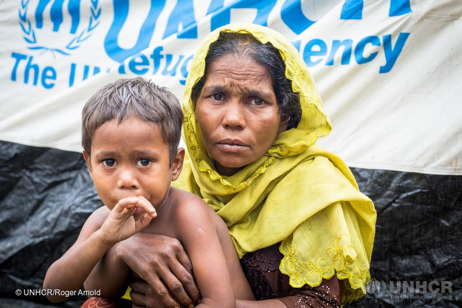 REFUGEES. More than 620,000 Rohingya refugees have fled to Bangladesh within 100 days since the renewed outbreak of violence in Myanmarâs northern Rakhine state. Photo by Roger Arnold/UNHCR 