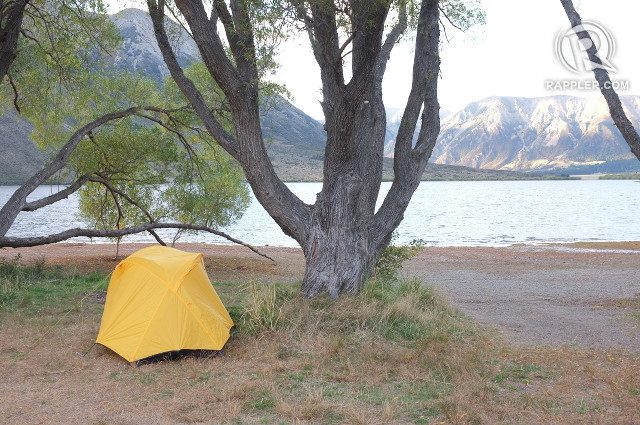 CLOSE TO NATURE. Camping by Lake Pearson yielded a gorgeous sunrise but be ready for the cold 