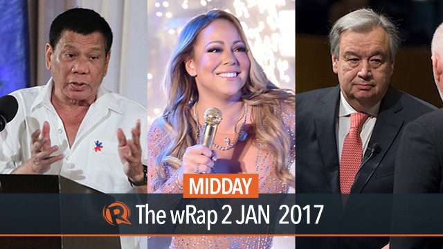 Duterte & SSS, new UN chief, Mariah Carey | Midday wRap