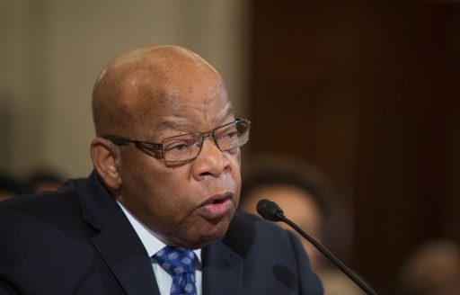 BOYCOTT. John Lewis, a civil rights icon, on January 13, 2017 became the most high-profile Democratic lawmaker to announce he is boycotting Donald Trump's inauguration. Photo by Tasos Katopodis/AFP  