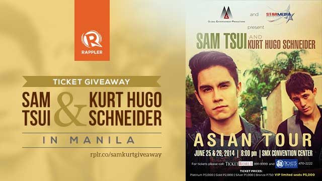 Giveaway: Tickets to Sam Tsui and Kurt Hugo Schneider’s PH concert