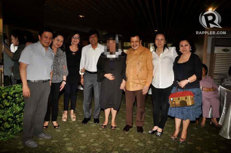 PICTURE TIME. The Napoles couple at a party with the Estradas. Photo sourced by Rappler