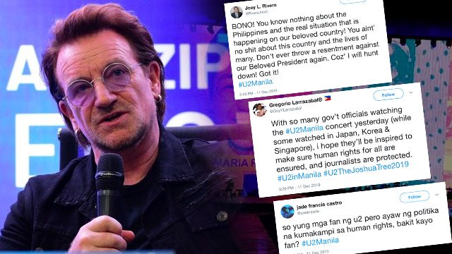 Angry, happy: Fans react to Bono’s politics during U2’s Manila concert