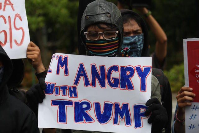 In Jakarta, protesters condemn Trump’s refugee ban