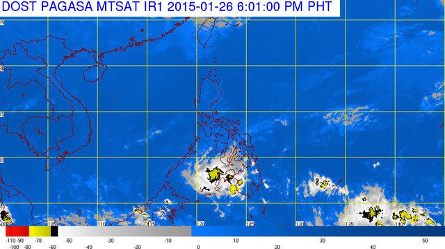 Rainy Tuesday for E. Visayas, parts of Mindanao