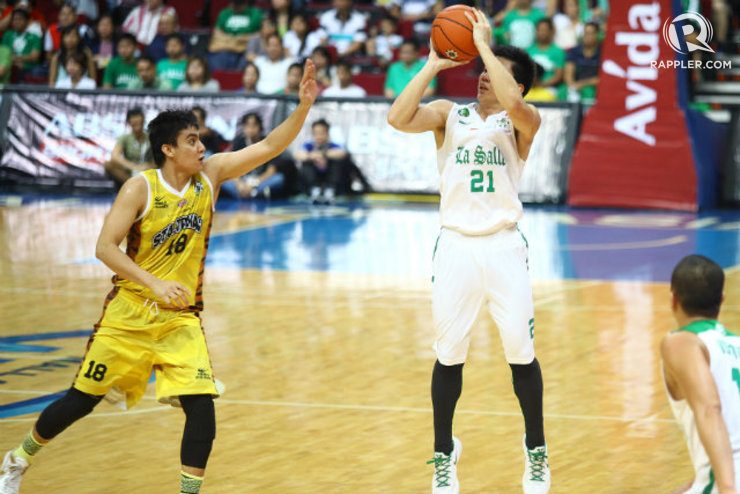 Jeron Teng is playing in MVP form for the Green Archers. Photo by Josh Albelda