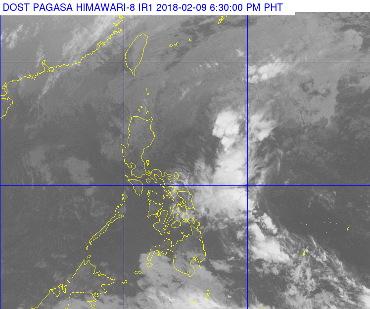Scattered rains in Cagayan Valley, Cordillera on February 10