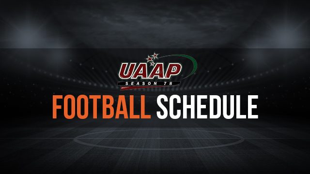 UAAP Season 78 football schedule