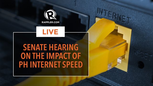 LIVE: Senate hearing on the impact of PH internet speed