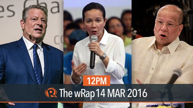 Poe overtakes Binay, SMC-Telstra deal, Al Gore | 12PM wRap