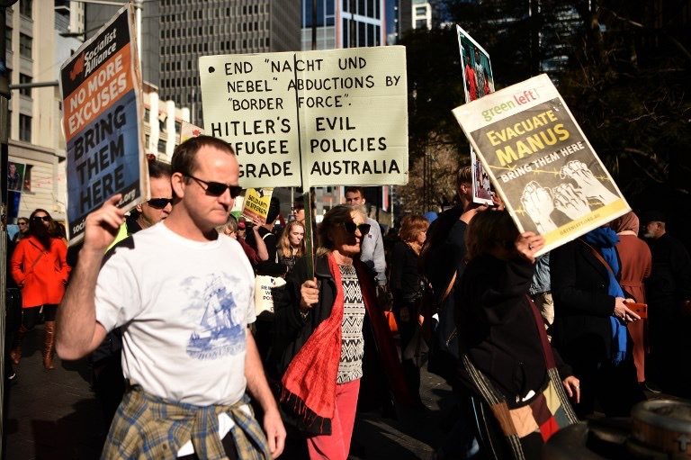 Thousands protest Australia’s refugee detention policy