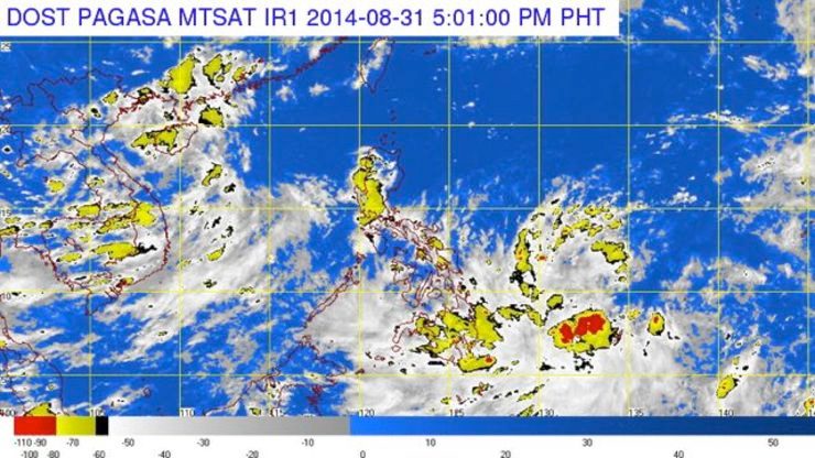 Cloudy Monday over PH; LPA hovers east of Surigao del Sur
