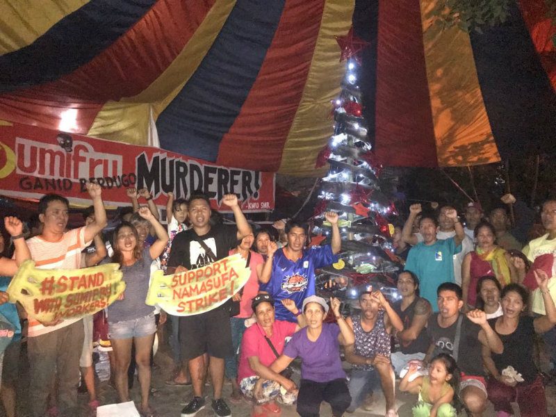 ‘End contractualization’: Sumifru workers spend Christmas at protest camp