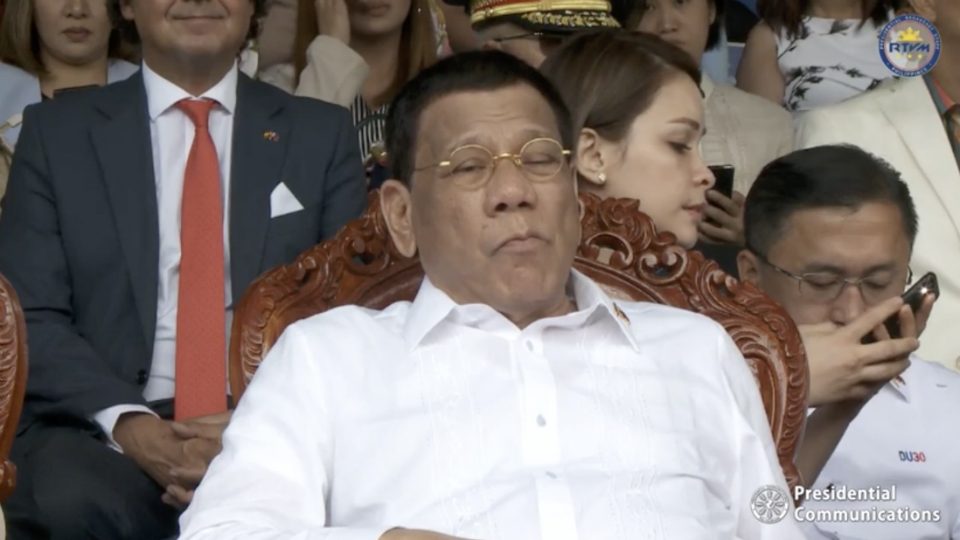 Duterte sits out diploma distribution of PMA Class of 2019