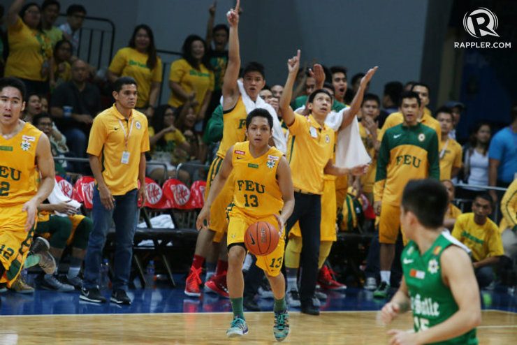 DEFENSE AND TEAMWORK. Mike Tolomia says FEU got this far thanks to defense and teamwork, and it will propel them past La Salle to the Finals. Photo by Josh Albelda