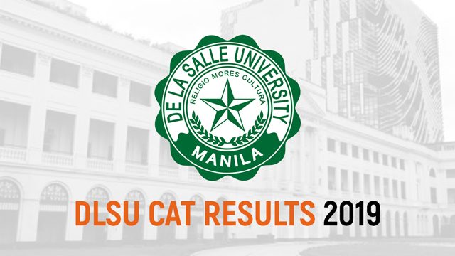 DLSU CAT 2019 results out