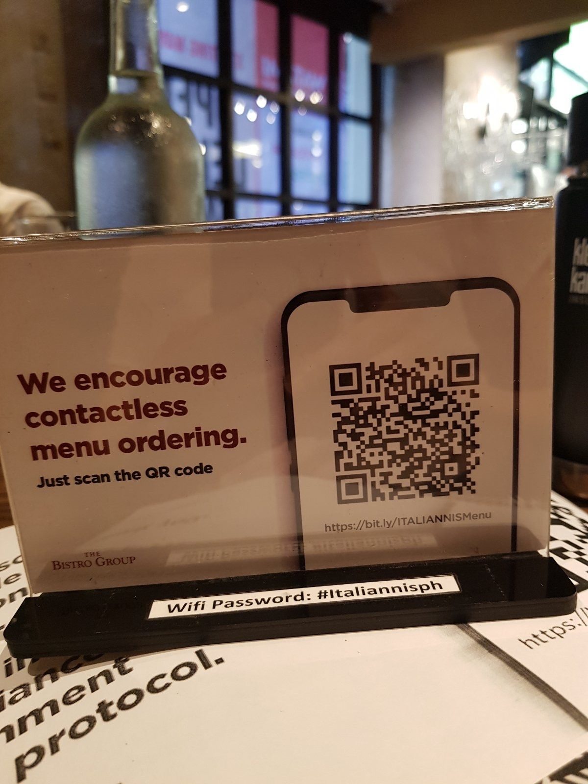ONLINE. Italianni's is implementing online payment methods. Photo courtesy of The Bistro Group 