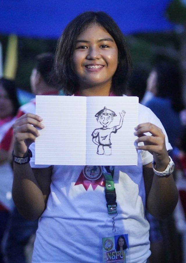 HAPPY TO BE HERE. Nina Tumarao, an editorial cartoonist, is both nervous and proud to be at NSPC 2017. Photo by Vina Salazar/Rappler 