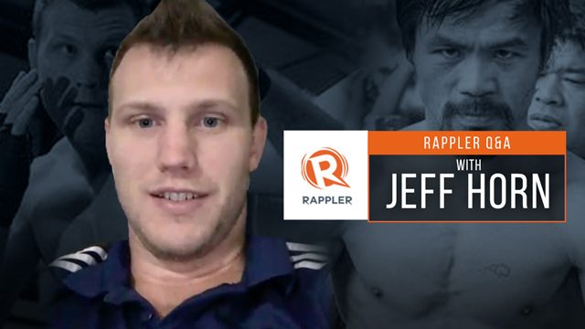Rappler Q and A: Jeff Horn on facing Pacquiao, criticism, being the underdog