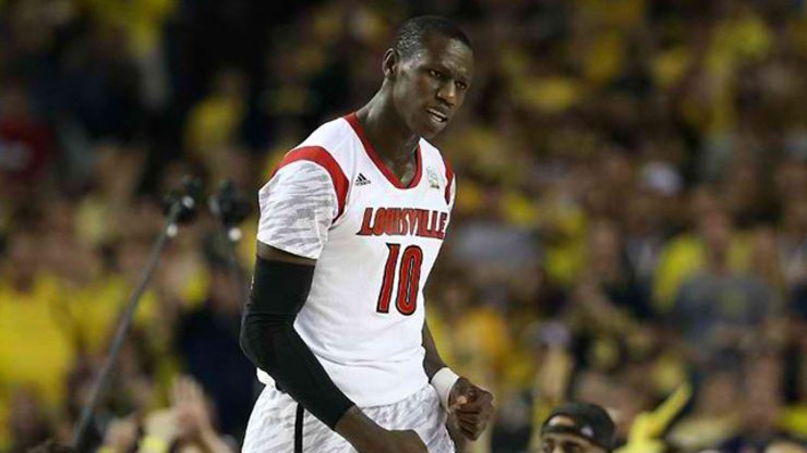 Senegal center Gorgui Deng won an NCAA championship with Louisville in 2013 before being selected 21st in the NBA Draft by the Utah Jazz that year. Photo by Streeter Lecka/Getty Images/AFP